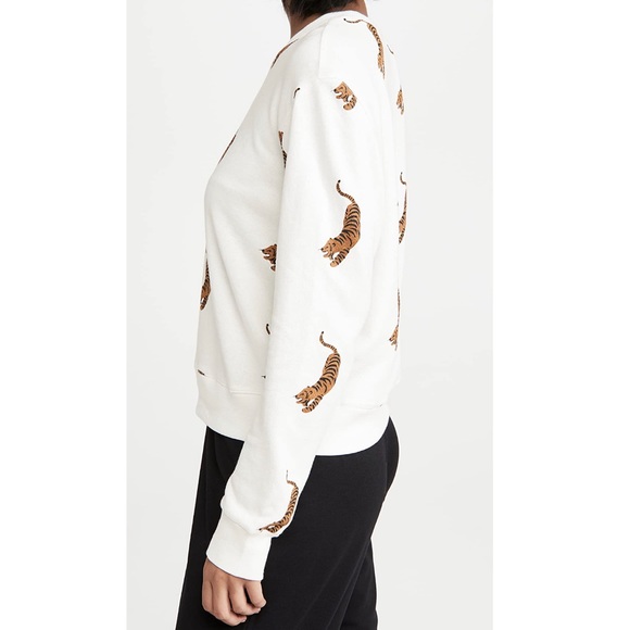 🐯 MONROW Allover Tiger Boyfriend Sweatshirt purchased on SHOPBOP * NWOT * - Picture 9 of 10